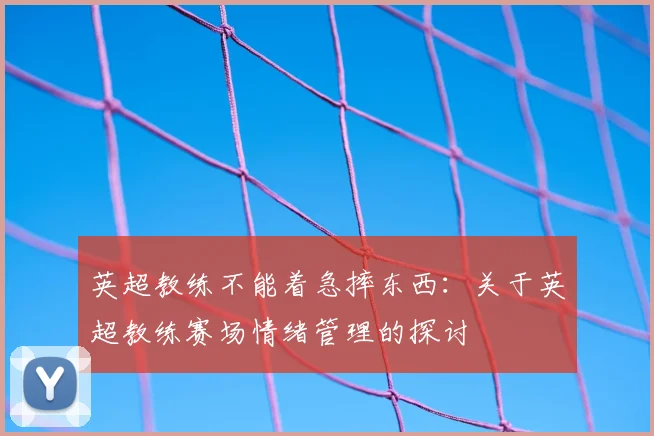 英超教练不能着急摔东西：关于英超教练赛场情绪管理的探讨